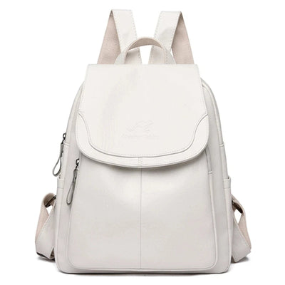 Olivia - Secure Leather Backpack