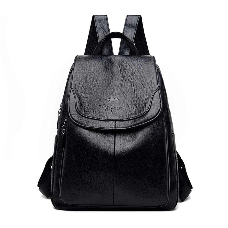 Olivia - Secure Leather Backpack