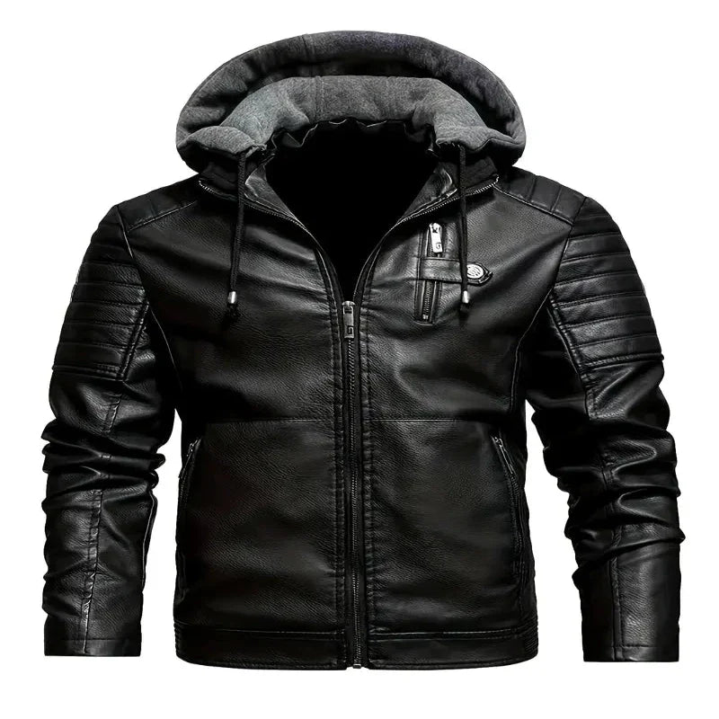 RedLine™ - Hooded Leather Coat