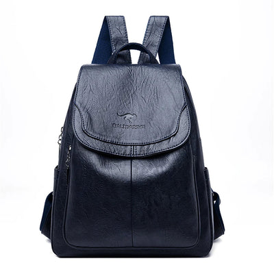 Olivia - Secure Leather Backpack