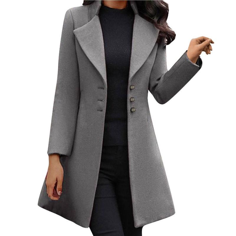 Ariana™ - Tailored Button-Down Long Coat