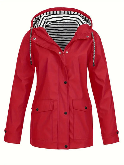 Catherine™ - Lightweight Striped Lined Rain Jacket