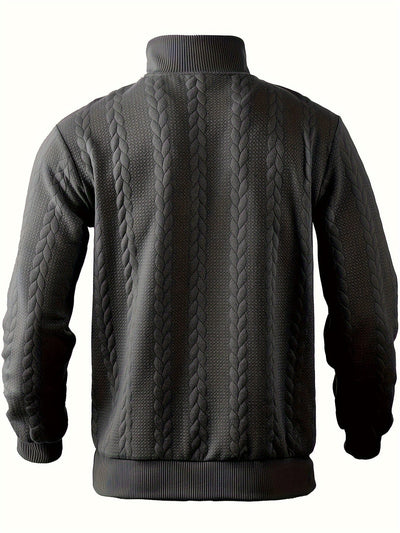 Liam – Vintage Men's Sweater with Zipper