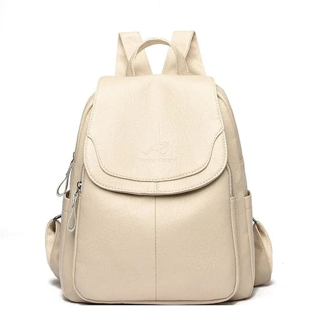 Olivia - Secure Leather Backpack