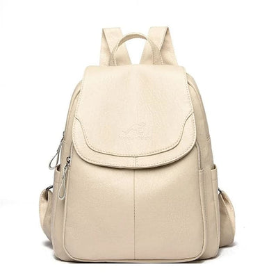 Olivia - Secure Leather Backpack