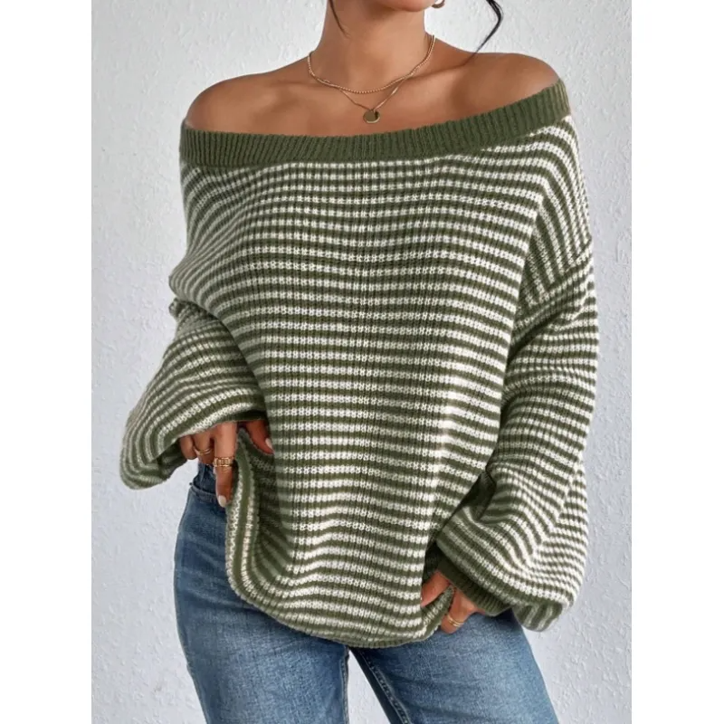 Eva™ Cozy Striped Knit Sweater