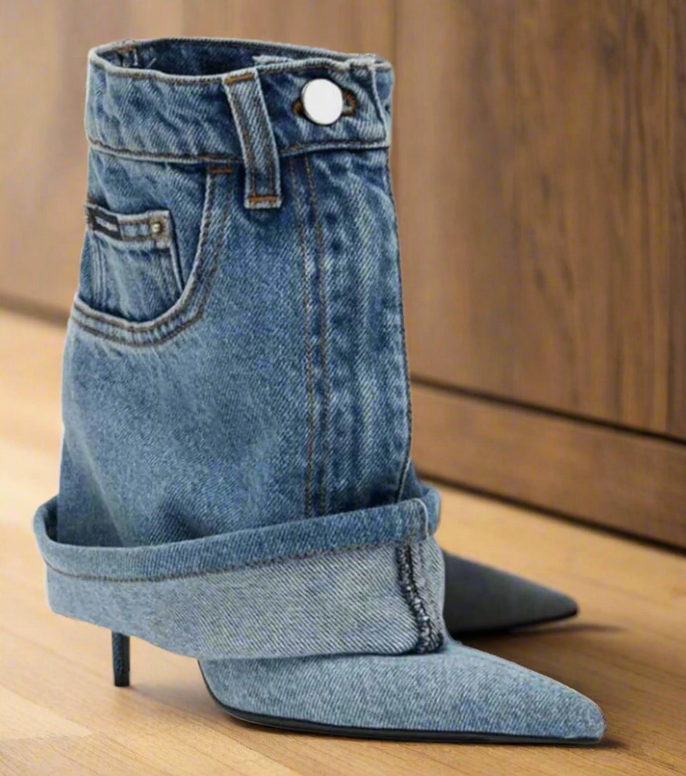 MICHELLE | DENIM STILETTO HEELS