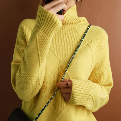 Aria™ - Textured Geometric Knit Sweater