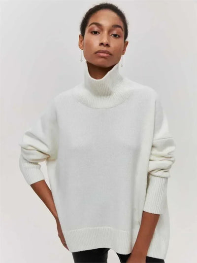 Avery™ - Relaxed Turtleneck Knit Sweater