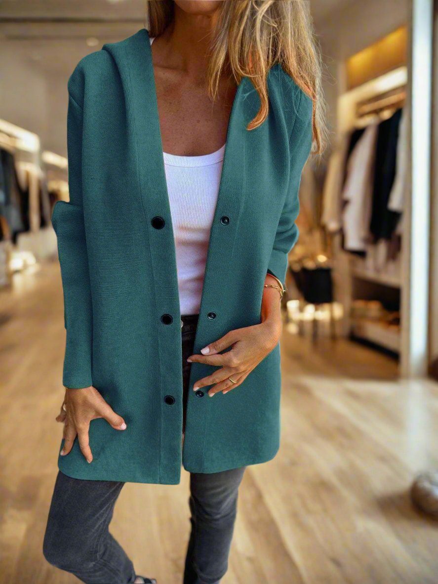 SANDRA | STYLISH COAT WITH HOOD