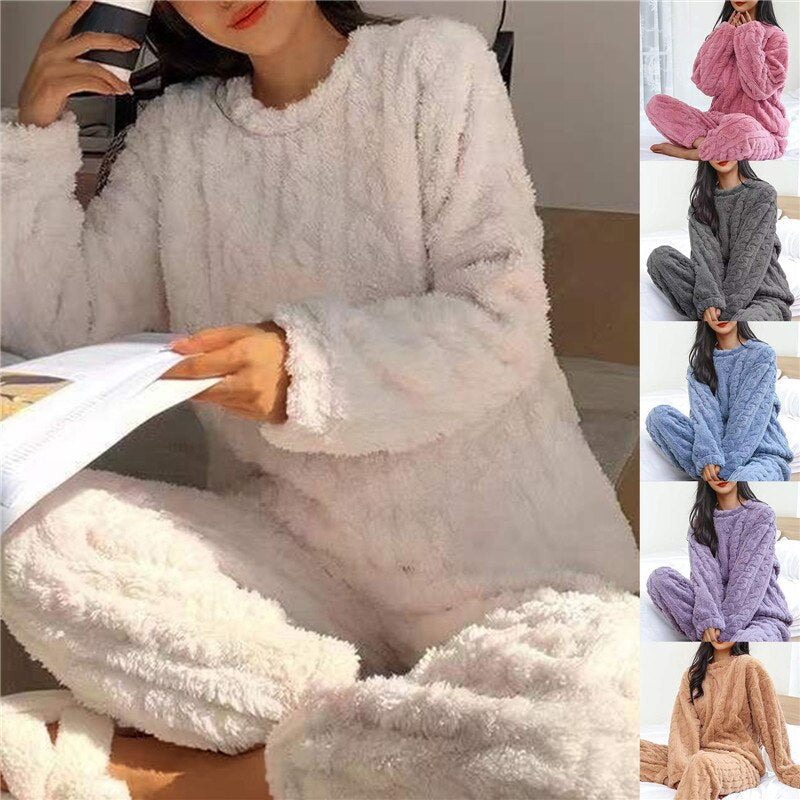 Olivia - Women's Fleece Pajamas