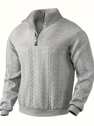 Liam – Vintage Men's Sweater with Zipper