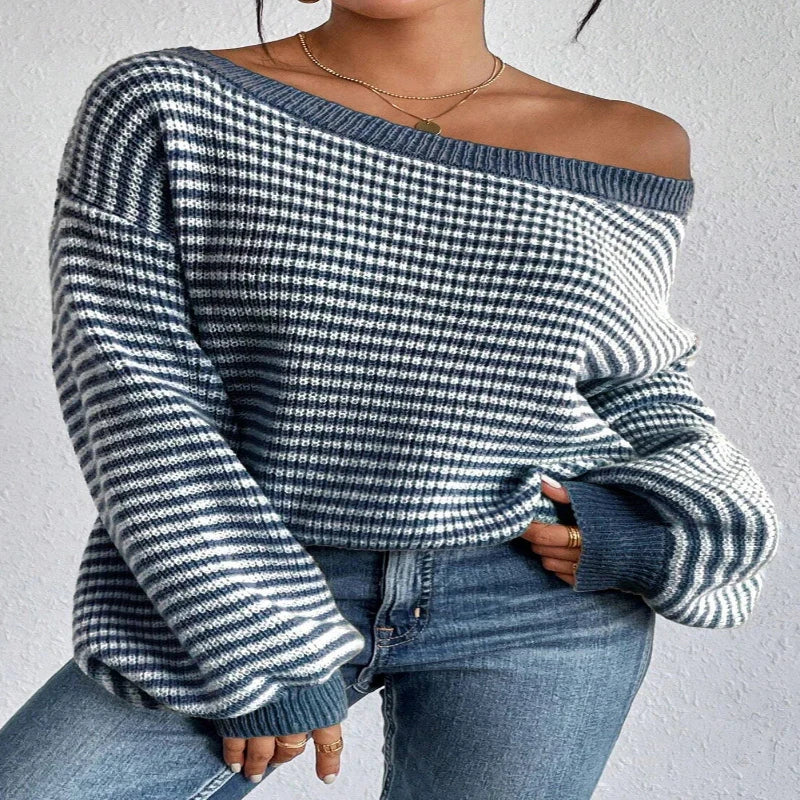 Eva™ Cozy Striped Knit Sweater