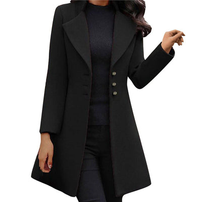 Ariana™ - Tailored Button-Down Long Coat