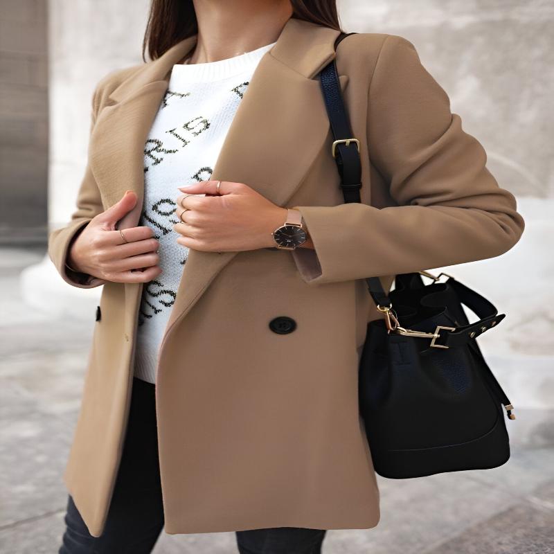 Lena™ - Chic Buttoned Winter Coat